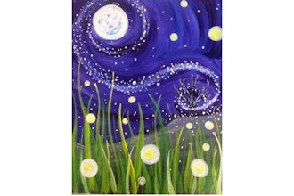 Virtual Paint Nite: Firefly Me to the Moon (Ages 13+)